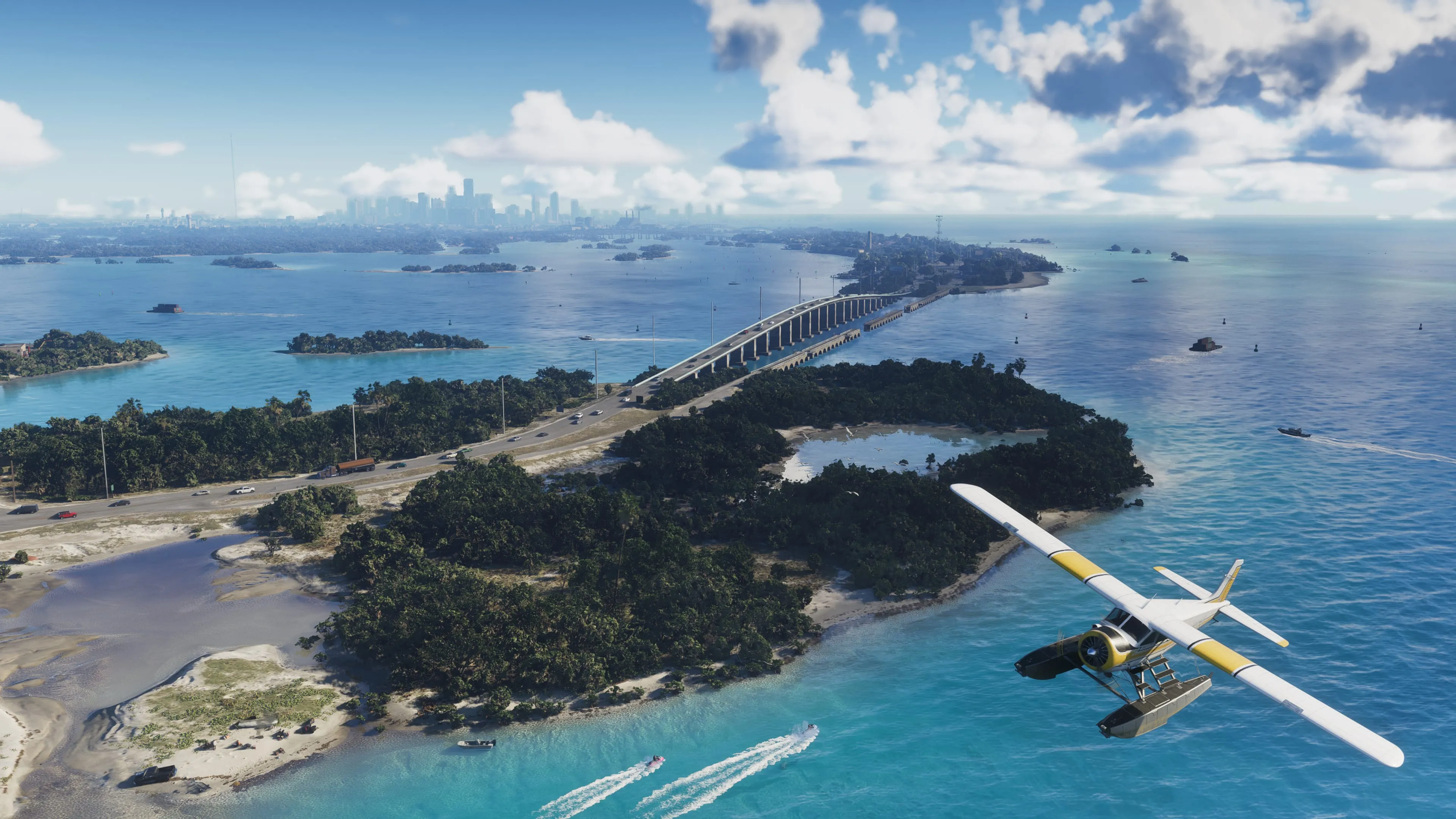 GTA 6 a seaplane soaring over the Leonida Keys